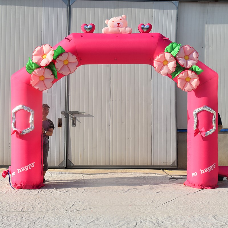 兴义粉色婚礼拱门